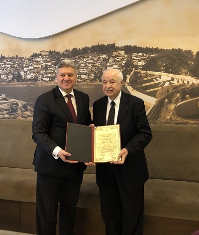 President of the Republic of Macedonia Hosts Dr. Abu-Ghazaleh As a Guest of Honor