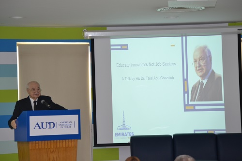 Abu-Ghazaleh a Guest of Honor at Emirates Higher Education Summit at American University in Dubai