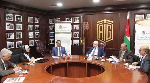 Abu-Ghazaleh and Secretary-General of the Arab Academics and Scientists Union Discuss Means of Cooperation