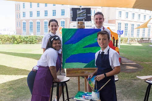 Manzil and Repton School Dubai Collaborate on Sustainable Art Project 