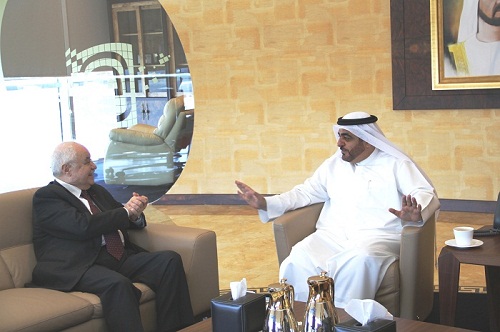 Abu-Ghazaleh Meets Hamdan Bin Mohammed e-University Chancellor, Discusses Cooperation
