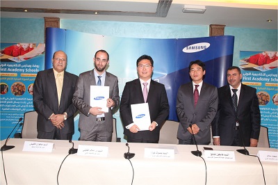 Samsung Electronics Levant Cooperates with First Academy School to Implement the Smart School Solution 