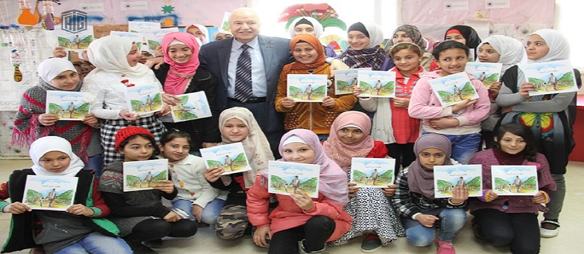Abu-Ghazaleh Visits Zaatari Refugee Camp to Address its Educational Needs 